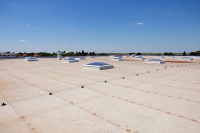 Flat Roof with Skylights