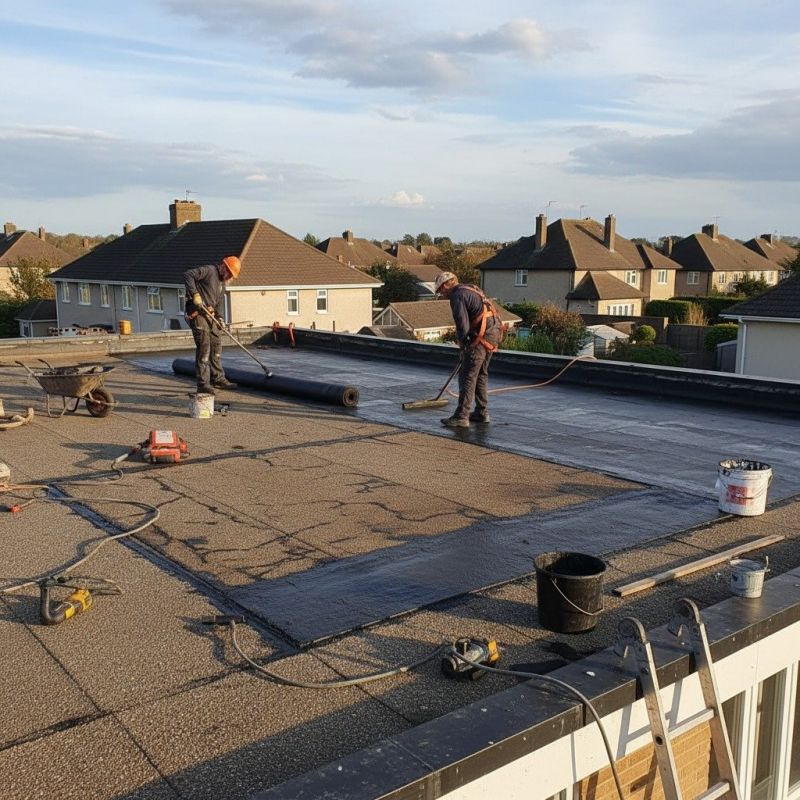 Local Flat Roof Construction pros at work